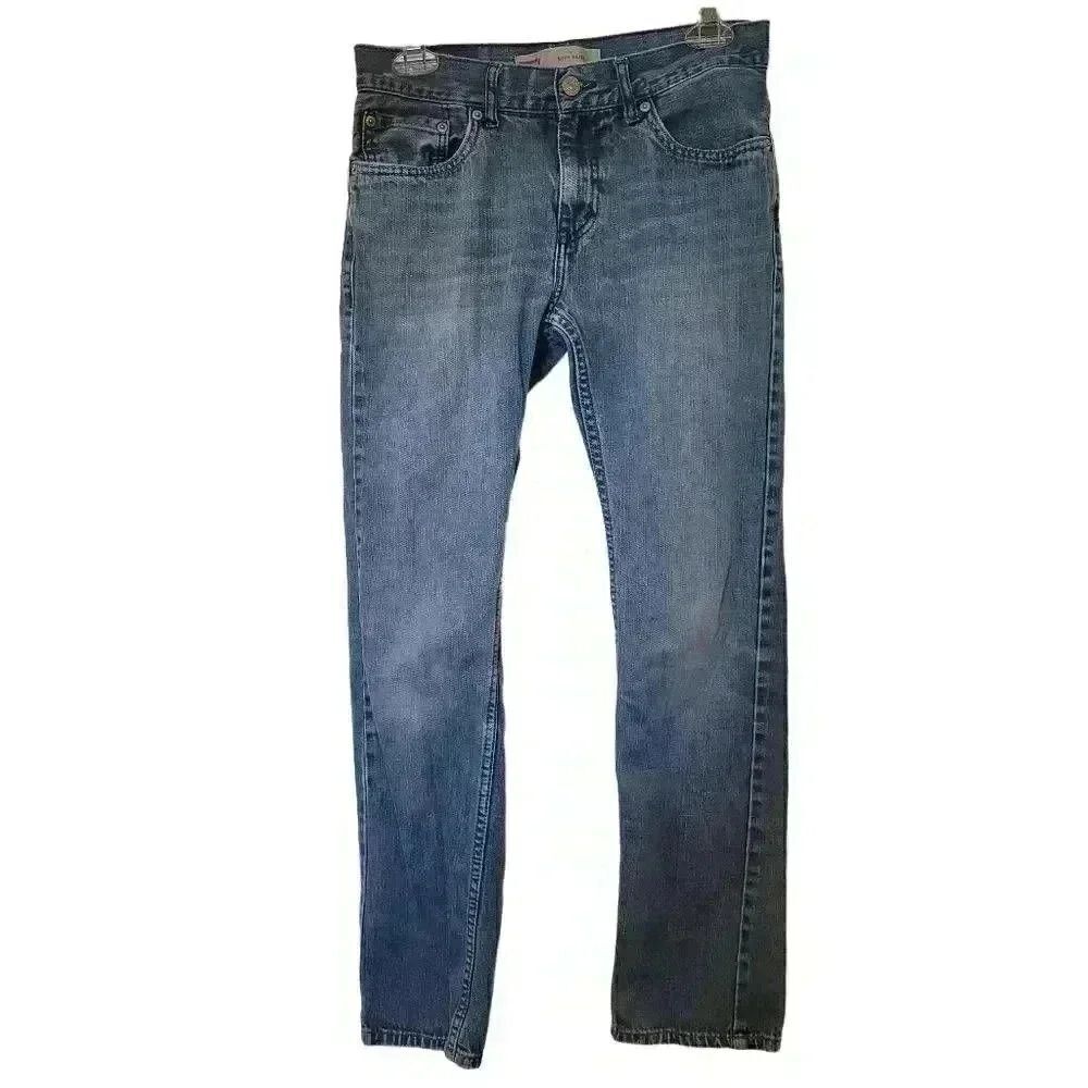 Levi's 511 Girl's Blue Cotton Medium Wash Slim Denim Jeans